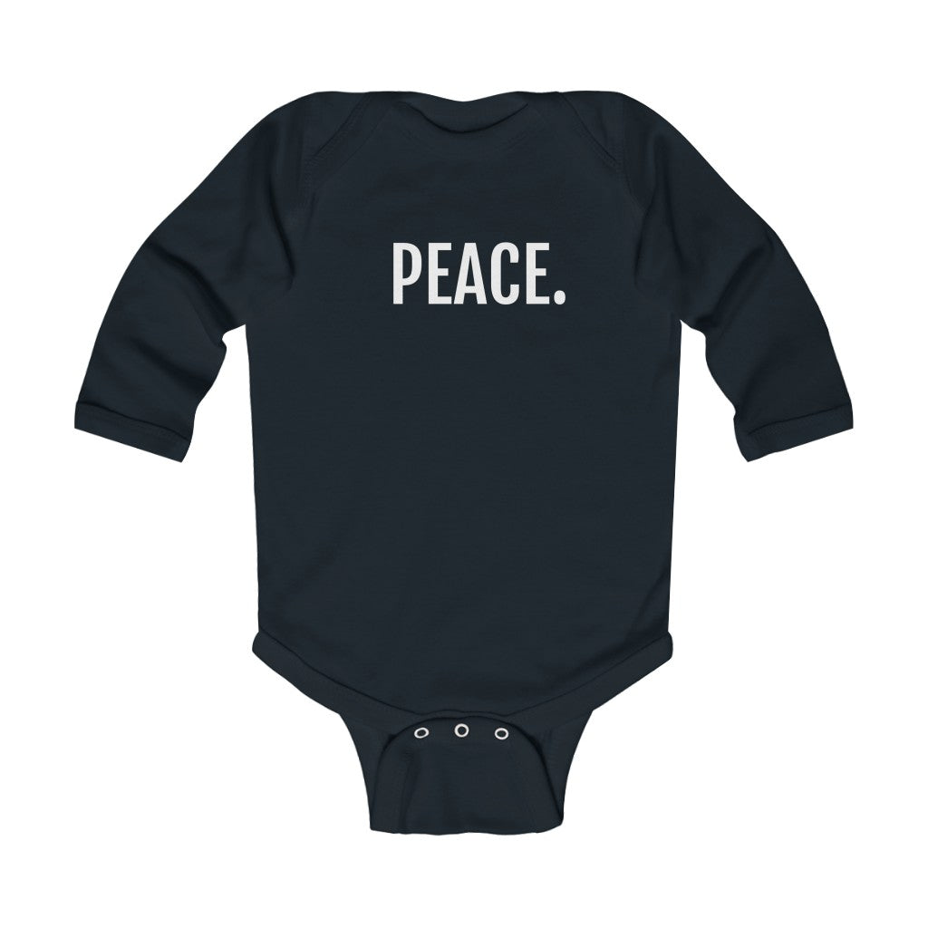 Infant Long Sleeve Bodysuit PEACE.