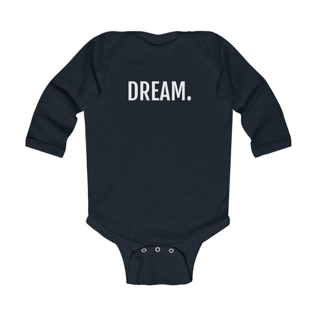 Infant Long Sleeve Bodysuit DREAM.