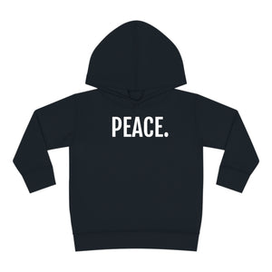 Toddler Pullover Fleece Hoodie PEACE.